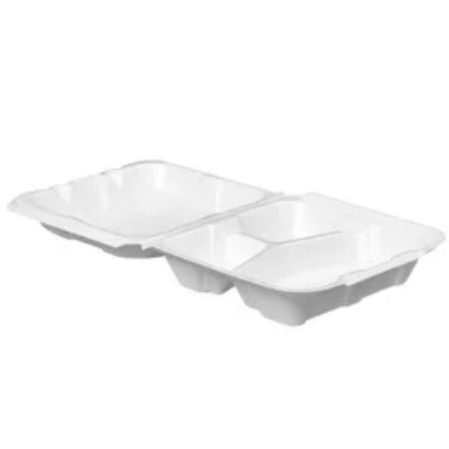 CONT HINGED FOAM 3COMP 9X9.1X3.2 150 CS